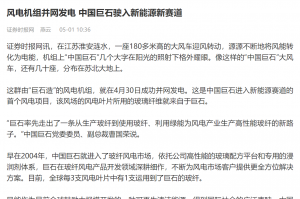时报：风电机组并网发电 中国888集团驶入新能源新赛道
